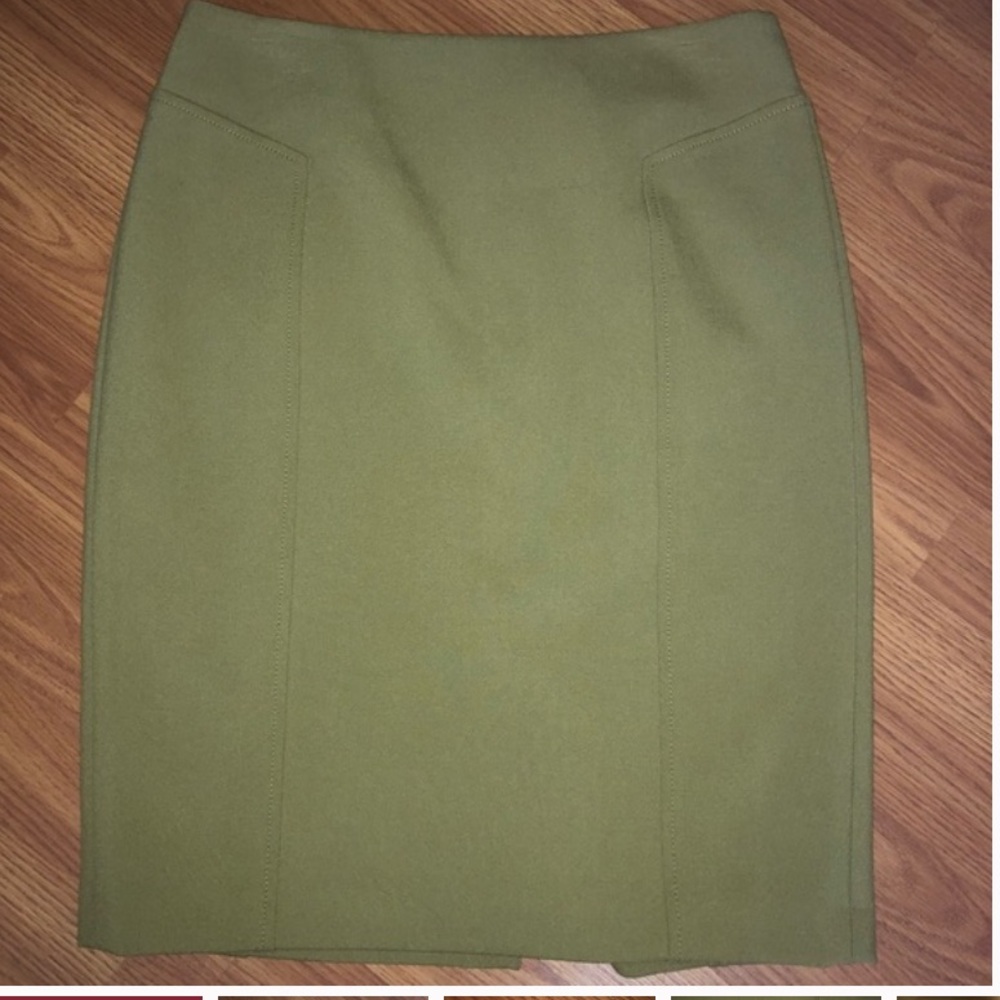 Halogen Olive Green Pencil Skirt